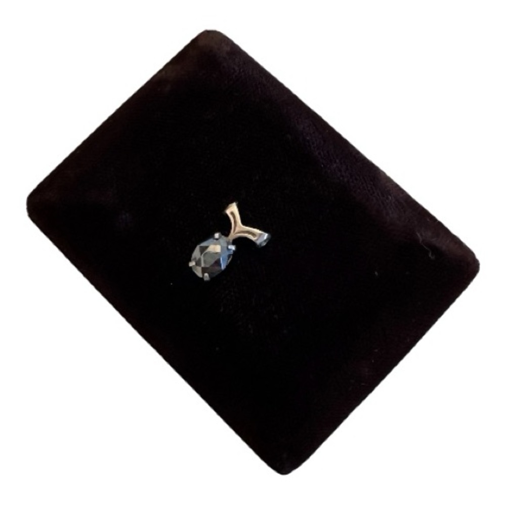 Vintage | 12KT Gold-Filled Alaska Black Diamond Necklace Pendant